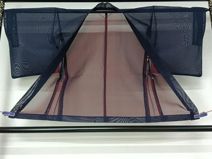 平和屋着物▽羽織　スリーシーズン　春夏秋　塵除け　留紺色　正絹　逸品　AABI4610jh