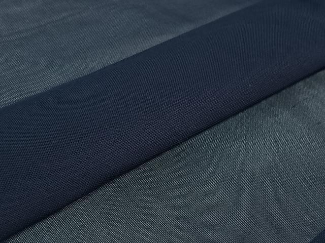 平和屋着物▽羽織　スリーシーズン　春夏秋　塵除け　留紺色　正絹　逸品　AABI4610jh