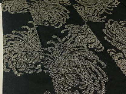 平和屋着物▽上質な紬　単衣　乱菊　正絹　逸品　AABI4623jh