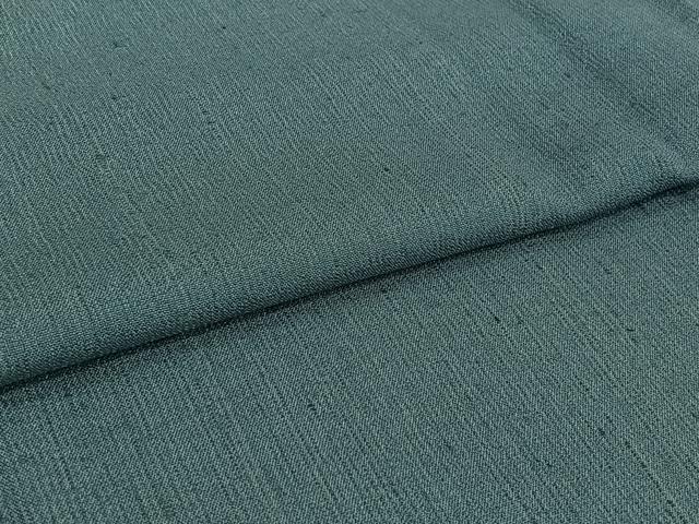 平和屋着物▽上質な紬　単衣　熨斗目花色　正絹　逸品　AABI4628jh