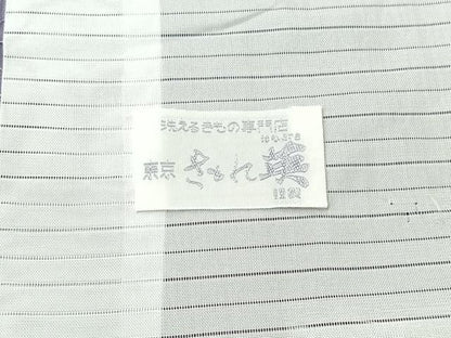 平和屋着物▽洗える最高級着物　＜英＞はなぶさ謹製　色無地　単衣　藤色　洗える着物　AABI4630jh