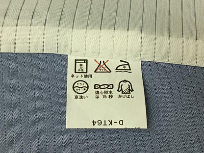 平和屋着物▽色無地　単衣　絽縮緬　淡藤色　洗える着物　AABI4641jh