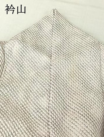 平和屋着物▽上質な小紋　単衣　総絞り　霞文　暈し染め　正絹　逸品　AABI4650jh