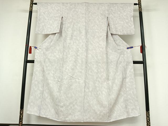 平和屋着物▽上質な小紋　単衣　総絞り　霞文　暈し染め　正絹　逸品　AABI4650jh