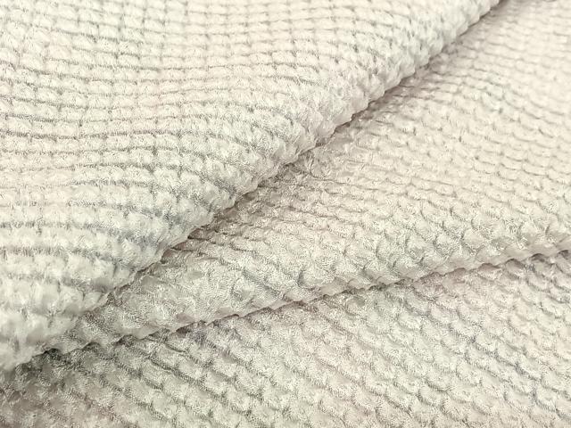 平和屋着物▽上質な小紋　単衣　総絞り　霞文　暈し染め　正絹　逸品　AABI4650jh