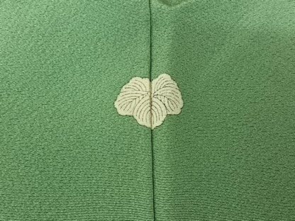 平和屋着物▽上質な色無地　単衣　薄青色　正絹　逸品　AABI4655jh