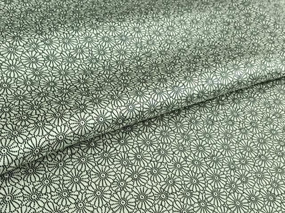 平和屋着物▽上質な小紋　単衣　花尽くし文　正絹　逸品　AABI4661jh