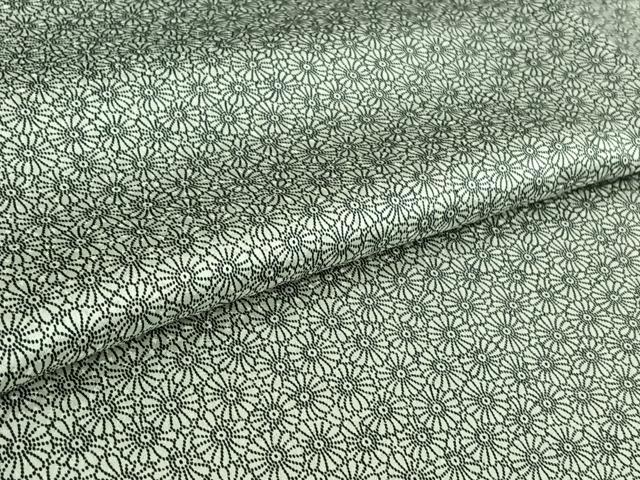 平和屋着物▽上質な小紋　単衣　花尽くし文　正絹　逸品　AABI4661jh