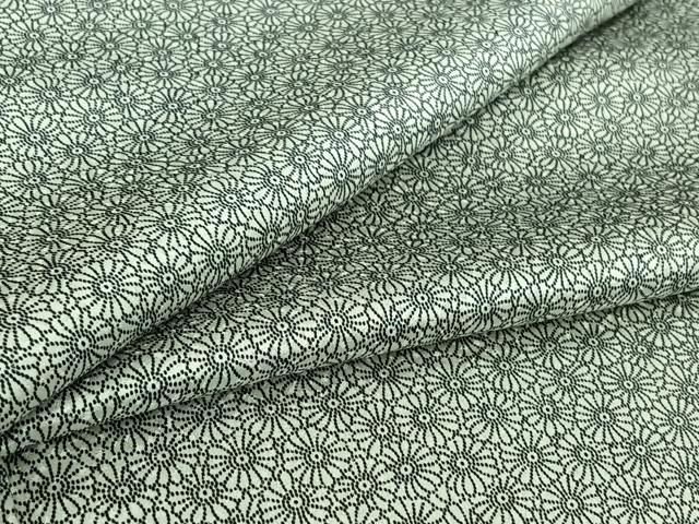 平和屋着物▽上質な小紋　単衣　花尽くし文　正絹　逸品　AABI4661jh