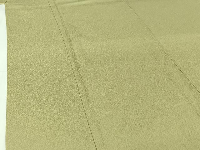 平和屋着物▽上質な色無地　単衣　若芽色　正絹　逸品　AABI4665jh