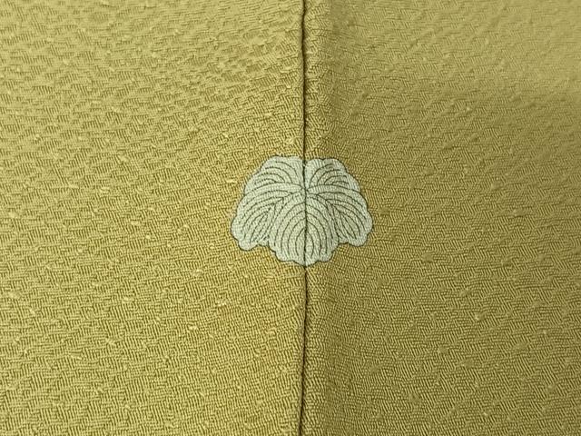 平和屋着物▽上質な色無地　単衣　蒸栗色　正絹　逸品　AABI4667jh