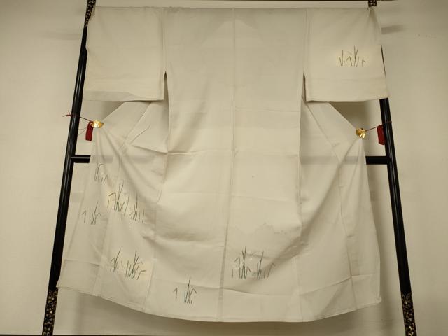 平和屋着物＊夏物 男性 訪問着 絽 勝虫 暈し染め キングサイズ 正絹 逸品 AABI4686jd