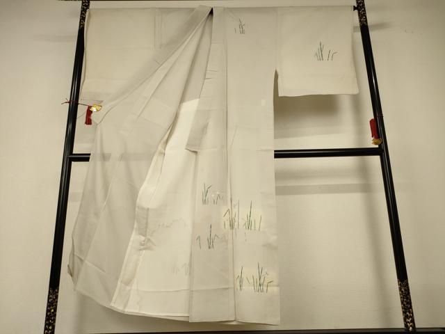 平和屋着物＊夏物 男性 訪問着 絽 勝虫 暈し染め キングサイズ 正絹 逸品 AABI4686jd