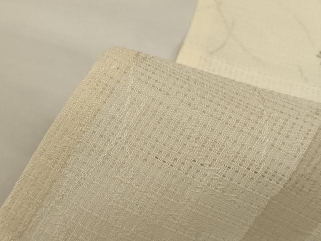 平和屋着物＊夏物　男性　訪問着　手描き　竹文　金彩　正絹　逸品　AABI4687jd