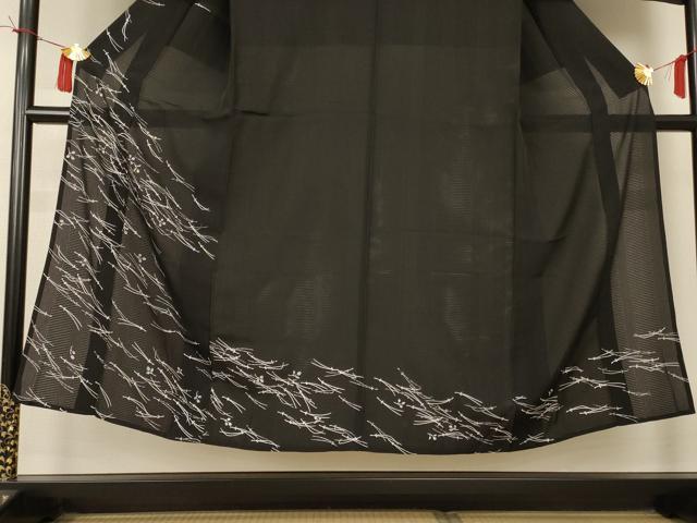 平和屋着物＊夏物 男性 訪問着 変わり絽 萩 金彩 キングサイズ 正絹 逸品 AABI4688jd