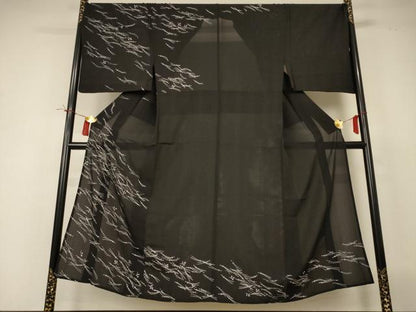 平和屋着物＊夏物 男性 訪問着 変わり絽 萩 金彩 キングサイズ 正絹 逸品 AABI4688jd