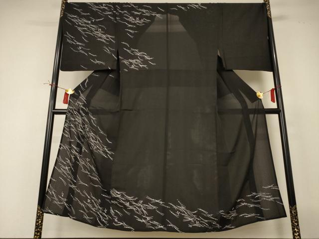 平和屋着物＊夏物 男性 訪問着 変わり絽 萩 金彩 キングサイズ 正絹 逸品 AABI4688jd
