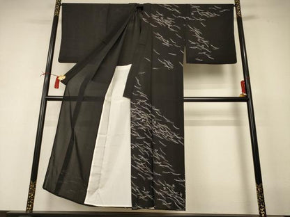 平和屋着物＊夏物 男性 訪問着 変わり絽 萩 金彩 キングサイズ 正絹 逸品 AABI4688jd