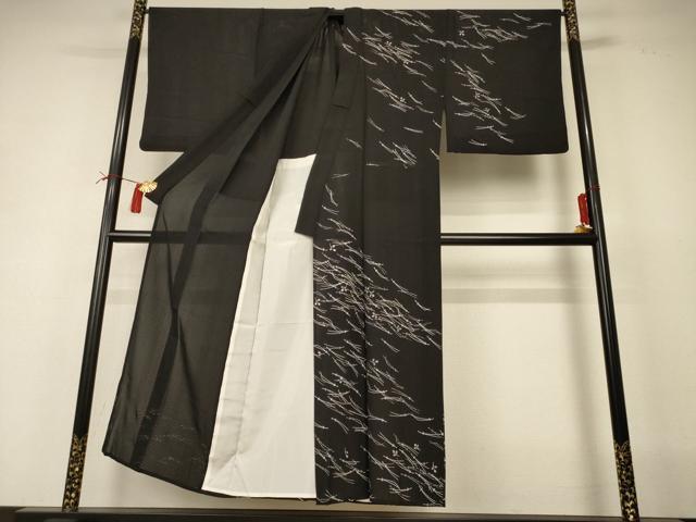 平和屋着物＊夏物 男性 訪問着 変わり絽 萩 金彩 キングサイズ 正絹 逸品 AABI4688jd