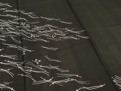 平和屋着物＊夏物 男性 訪問着 変わり絽 萩 金彩 キングサイズ 正絹 逸品 AABI4688jd