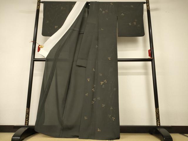 平和屋着物＊夏物 訪問着 絽 萩 金彩 正絹 逸品 AABI4695jd