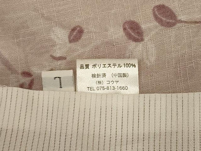 平和屋着物＊夏物 小紋 枝葉文 洗える着物 AABI4699jd