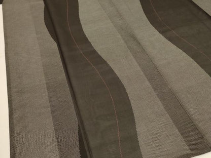 平和屋着物＊夏物 本場大島紬 夏大島 よろけ縞 正絹 逸品 AABI4700jd