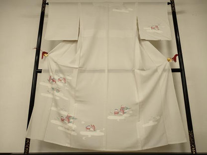 平和屋着物＊夏物 訪問着 絽 鴛鴦 正絹 逸品 AABI4715jd