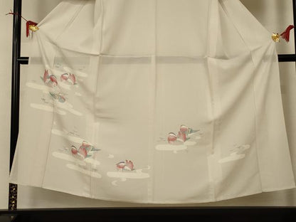 平和屋着物＊夏物 訪問着 絽 鴛鴦 正絹 逸品 AABI4715jd