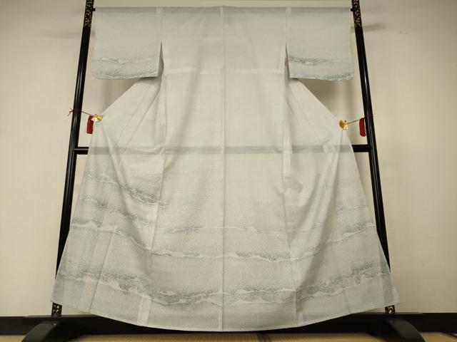平和屋着物＊夏物 洗える最高級着物 ＜英＞はなぶさ謹製 訪問着 絽 霞文 洗える着物 AABI4719jd