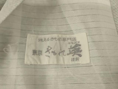 平和屋着物＊夏物 洗える最高級着物 ＜英＞はなぶさ謹製 訪問着 絽 霞文 洗える着物 AABI4719jd