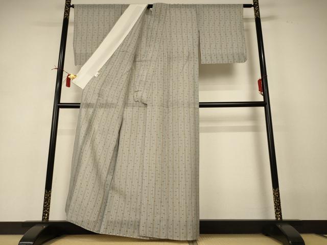 平和屋着物＊夏物 本場琉球絣 夏琉球 変わり縞 ますいわ屋扱い 正絹 逸品 AABI4723jd