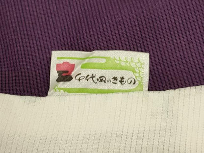 平和屋着物＊夏物 訪問着 絽 草花文 銀彩 洗える着物 AABI4727jd