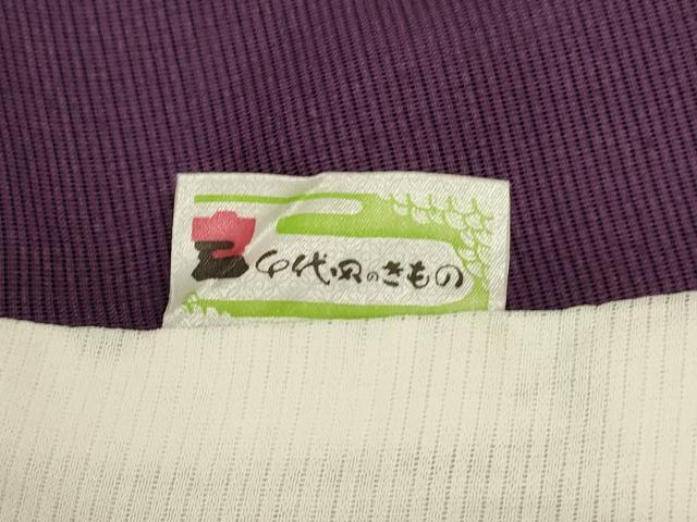 平和屋着物＊夏物 訪問着 絽 草花文 銀彩 洗える着物 AABI4727jd