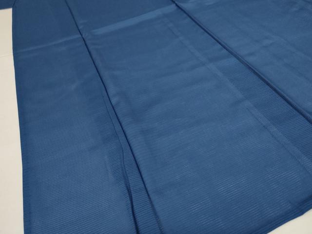 平和屋着物＊夏物 色無地 絽 紺鼠色 洗える着物 AABI4728jd