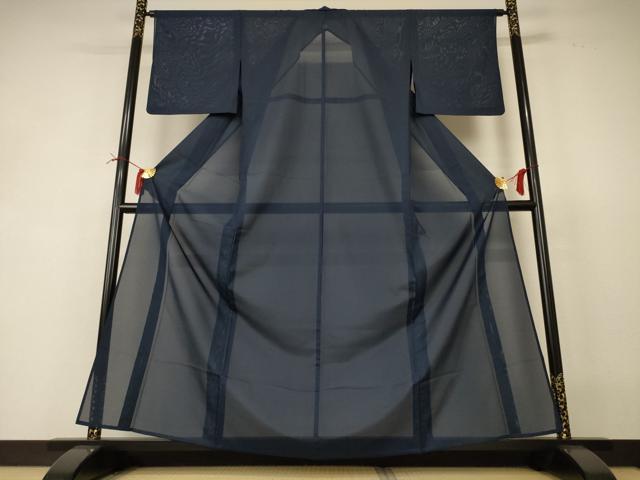 平和屋着物＊夏物 色無地 絽 褐返色 正絹 逸品 AABI4730jd