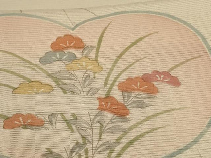 平和屋着物＊夏物 訪問着 絽 草花文 正絹 逸品 AABI4737jd