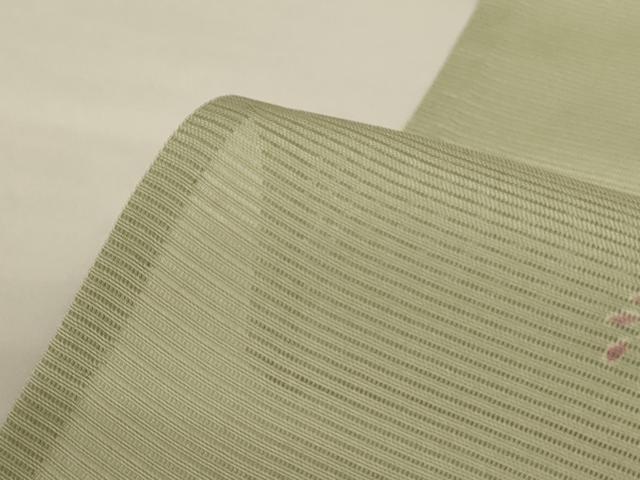 平和屋着物＊夏物 小紋 絽 萩文 金彩 正絹 逸品 AABI4745jd