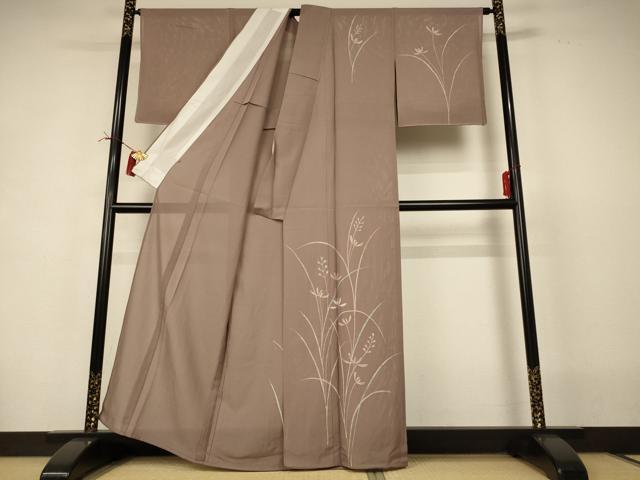 平和屋着物＊夏物 訪問着 絽 草花文 三越扱い 正絹 逸品 AABI4746jd