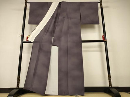 平和屋着物＊夏物 小紋 絽縮緬 霞文 正絹 逸品 AABI4748jd