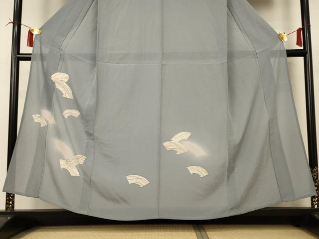 平和屋着物＊夏物　訪問着　絽　地紙重ね文　金彩　正絹　逸品　未使用　AABI4756jd