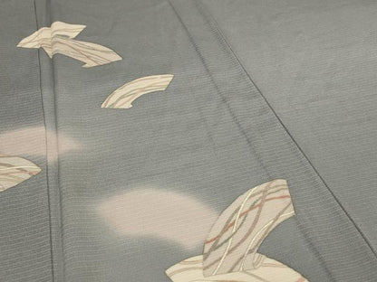 平和屋着物＊夏物　訪問着　絽　地紙重ね文　金彩　正絹　逸品　未使用　AABI4756jd