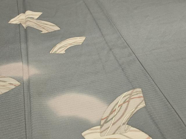 平和屋着物＊夏物　訪問着　絽　地紙重ね文　金彩　正絹　逸品　未使用　AABI4756jd