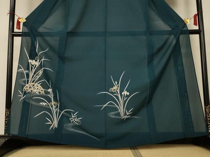 平和屋着物＊夏物 訪問着 絽 流水草花文 金彩 正絹 逸品 AABI4757jd