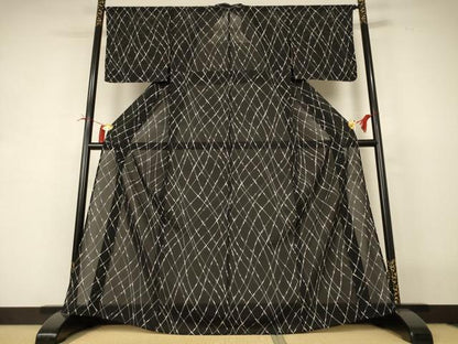 平和屋着物＊夏物 小紋 絽 網目文 ますいわ屋扱い 正絹 逸品 AABI4758jd