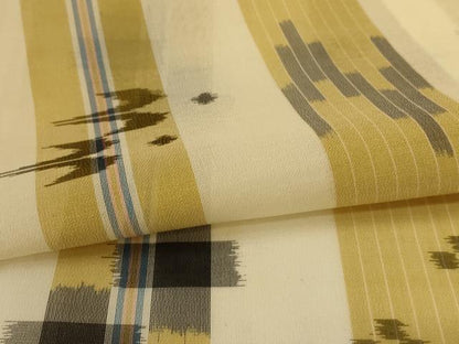 平和屋着物＊夏物　本場琉球絣　夏琉球　証紙付き　正絹　逸品　AABI4760jd