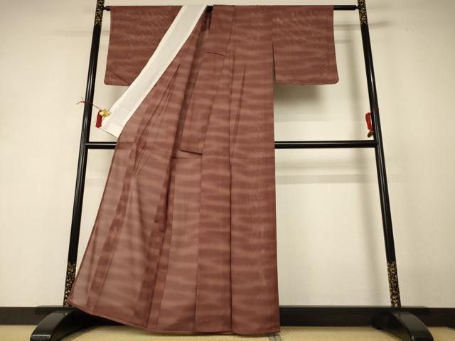 平和屋着物＊夏物 小紋 絽 霞文 正絹 逸品 未使用 AABI4761jd