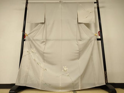 平和屋着物＊夏物 訪問着 絽 枝花文 暈し染め 正絹 逸品 未使用 AABI4763jd