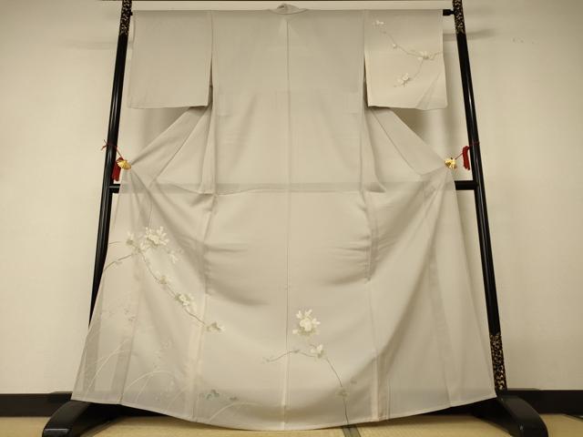 平和屋着物＊夏物 訪問着 絽 枝花文 暈し染め 正絹 逸品 未使用 AABI4763jd