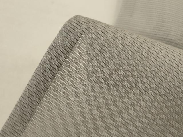 平和屋着物＊夏物 小紋 絽 手描き 立波文 銀彩 正絹 逸品 AABI4774jd